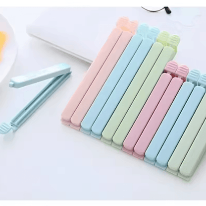 10-Piece Reusable Food Bag Sealing Clips for Kitchen Storage