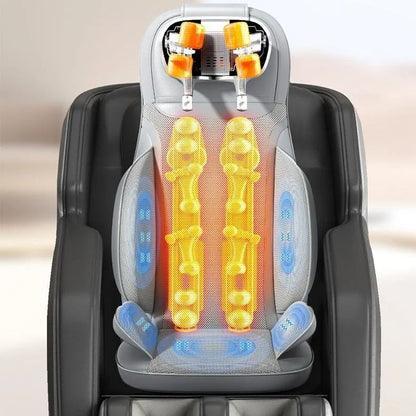 Heated Massage Seat Cushion with Shiatsu Kneading, 5 Vibration Modes and Back Massager
