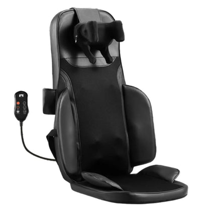 Heated Massage Seat Cushion with Shiatsu Kneading, 5 Vibration Modes and Back Massager