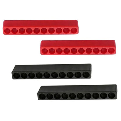 4-Piece 10-Hole Soft Rubber Screwdriver Bit Organizer Strip