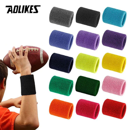 AOLIKES Absorbent Sports Wrist Sweatband for Training