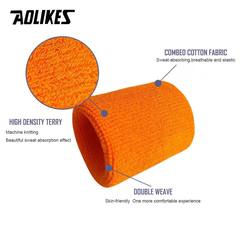 AOLIKES Absorbent Sports Wrist Sweatband for Training