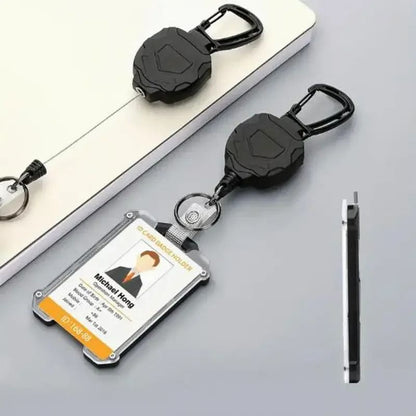 Retractable Heavy-Duty ID Card Holder Set