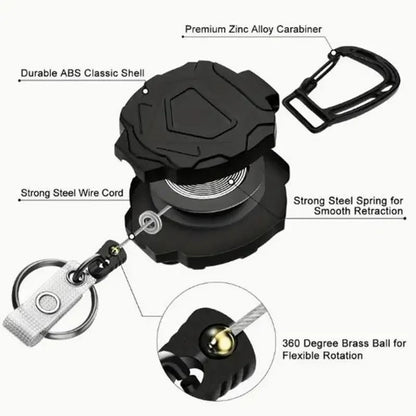 Retractable Heavy-Duty ID Card Holder Set