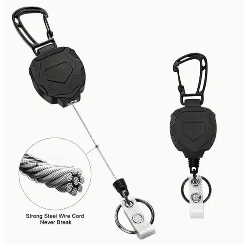 Retractable Heavy-Duty ID Card Holder Set