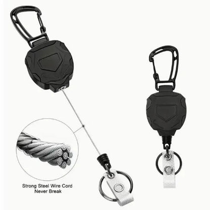 Retractable Heavy-Duty ID Card Holder Set