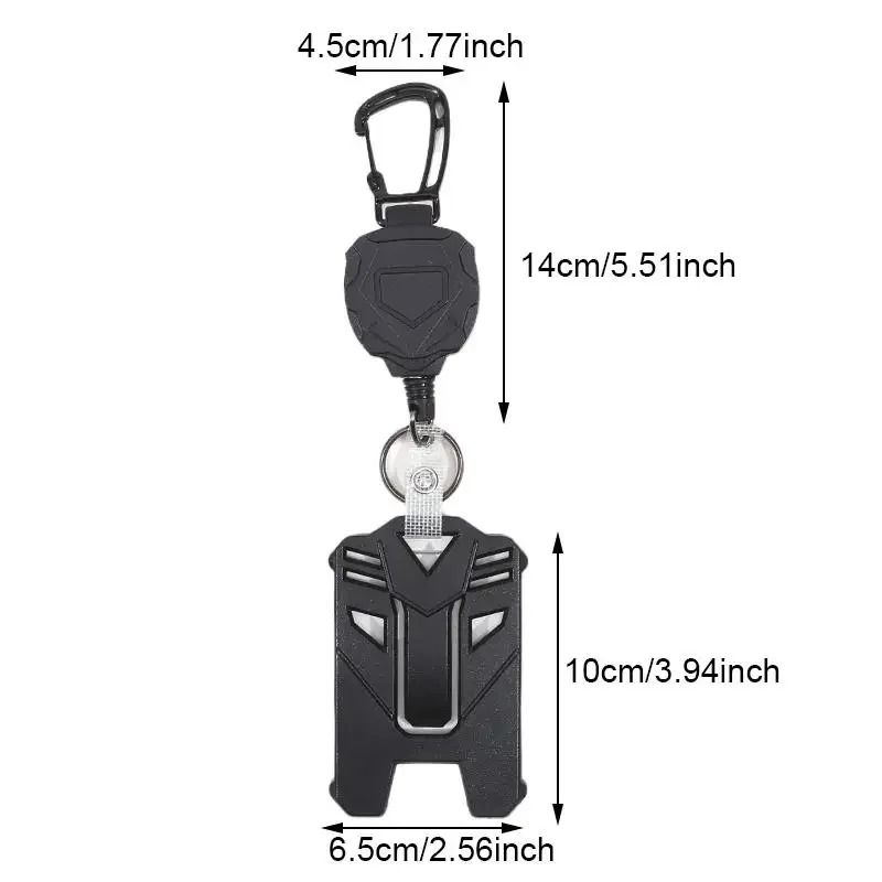 Retractable Heavy-Duty ID Card Holder Set