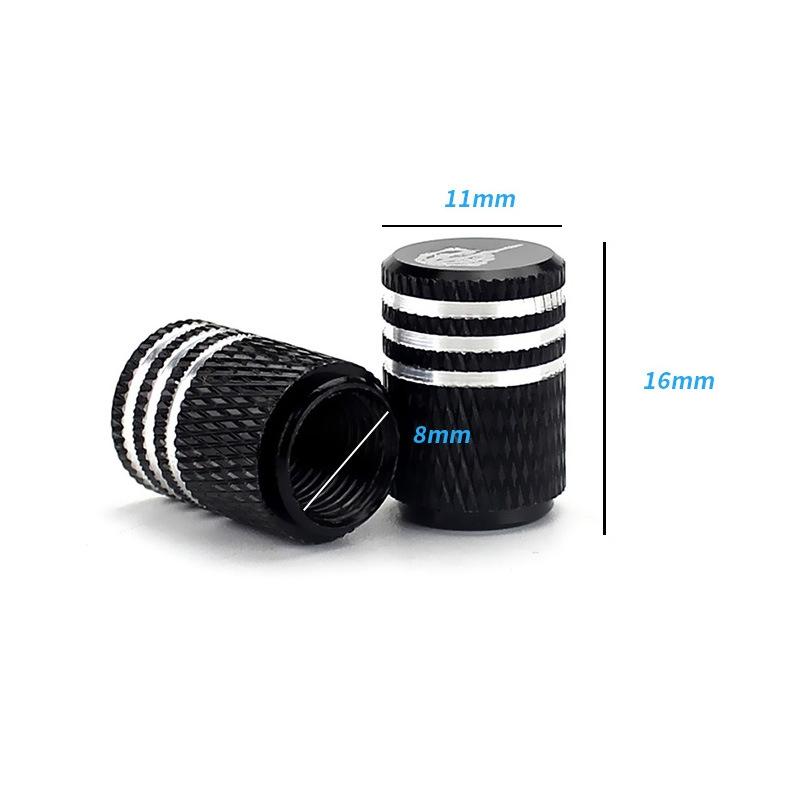 Skull Tire Valve Caps Copper Universal Car Tire Valve Stem Caps 2 PCS