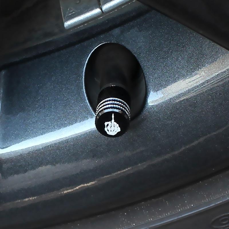 Skull Tire Valve Caps Copper Universal Car Tire Valve Stem Caps 2 PCS