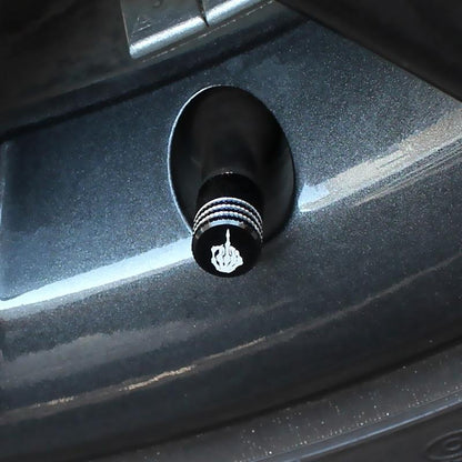 Skull Tire Valve Caps Copper Universal Car Tire Valve Stem Caps 2 PCS