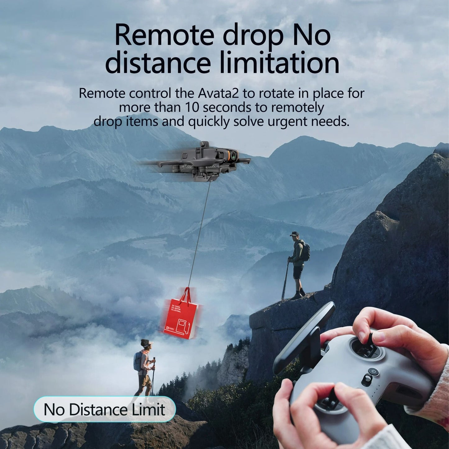 Payload Airdrop System & Release Thrower Device for DJI Avata 2