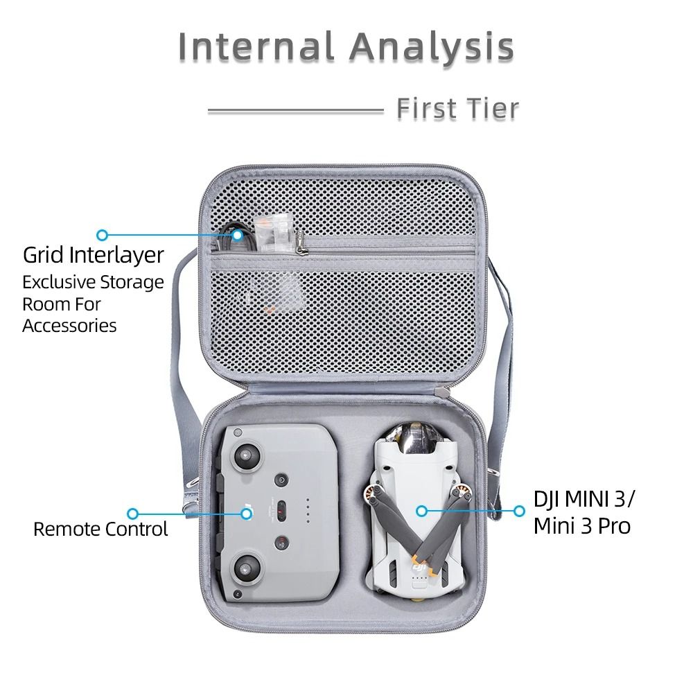 Portable Storage Shoulder Bag & Carrying Case for DJI Mini 3 / Mini 3 Pro