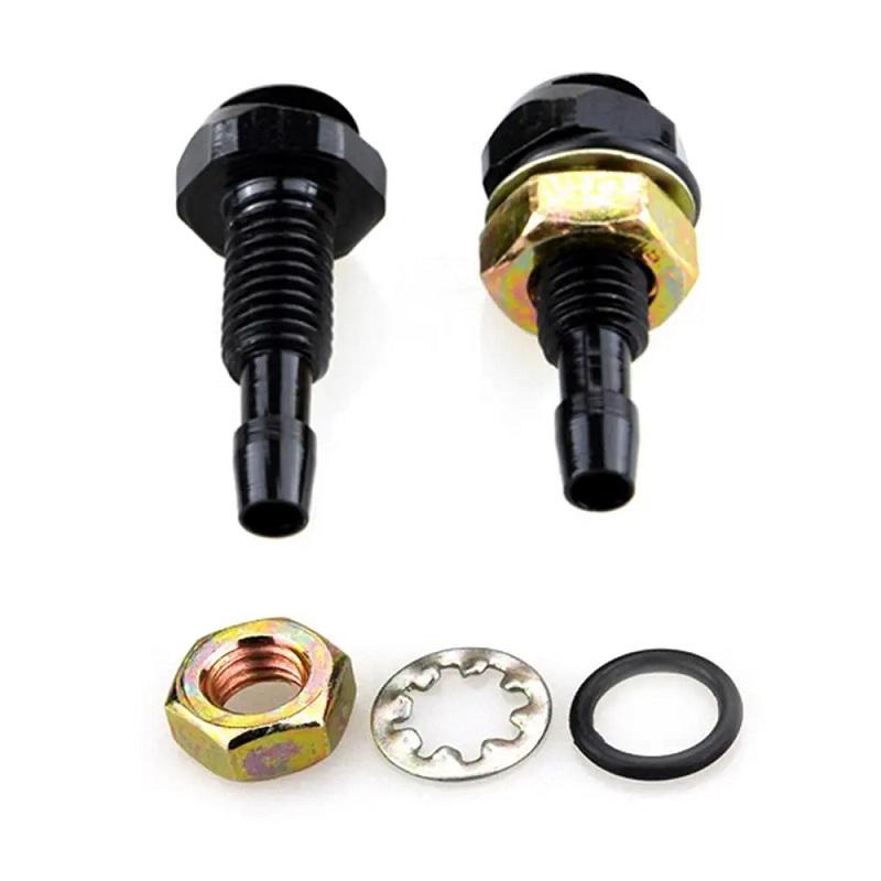 Universal Windshield Washer Nozzle Aluminum Cap 2 Piece Car Washer Sprayer Replacement Kit