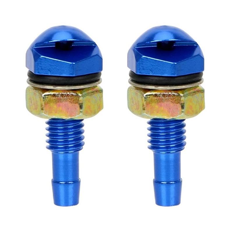 Universal Windshield Washer Nozzle Aluminum Cap 2 Piece Car Washer Sprayer Replacement Kit