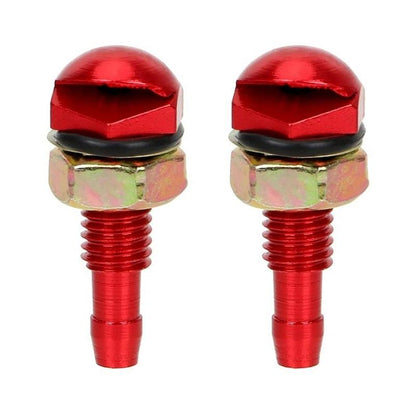 Universal Windshield Washer Nozzle Aluminum Cap 2 Piece Car Washer Sprayer Replacement Kit