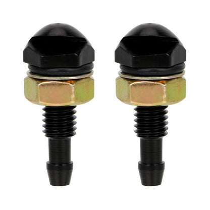 Universal Windshield Washer Nozzle Aluminum Cap 2 Piece Car Washer Sprayer Replacement Kit