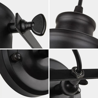 Industrial Wall Lamp Vintage Wall Sconce Rustic Iron Wall Light for Bedroom Hallway Balcony