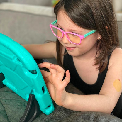 Silicone Flexible Square Blue Light Blocking Kids Glasses – Perfect Gift for Children