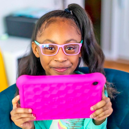 Silicone Flexible Square Blue Light Blocking Kids Glasses – Perfect Gift for Children