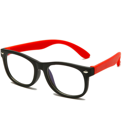 Silicone Flexible Square Blue Light Blocking Kids Glasses – Perfect Gift for Children