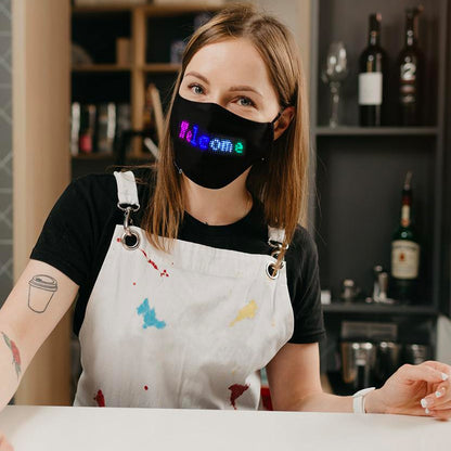 LED Luminous Mask with Mobile App – Unique Gift for Concerts & Parties