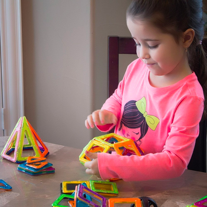 Magnetic Building Blocks for Kids – 111-Piece STEM Toy Set