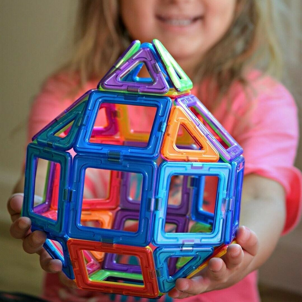 Magnetic Building Blocks for Kids – 111-Piece STEM Toy Set