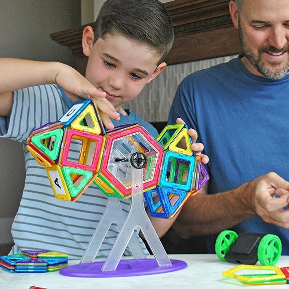Magnetic Building Blocks for Kids – 111-Piece STEM Toy Set