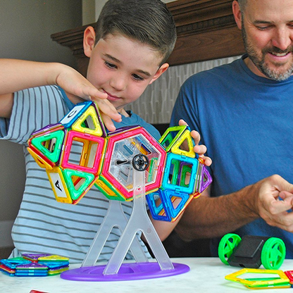 Magnetic Building Blocks for Kids – 111-Piece STEM Toy Set