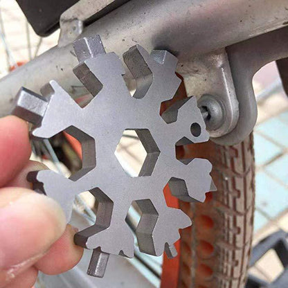 Best 18-in-1 Snowflake Multi-Tool Keychain – Ultimate Pocket Wrench