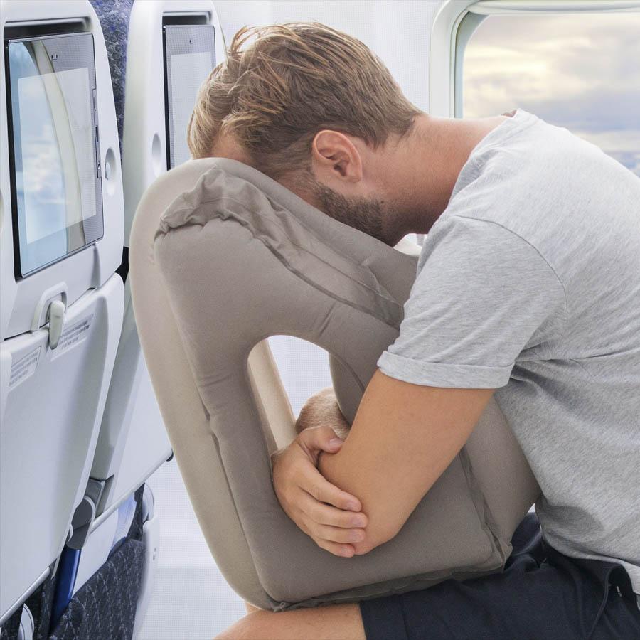 Sleepy Cloud Travel Pillow – Ultimate Ergonomic Neck Pillow for Airplane Tray Tables & Travel Comfort