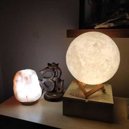 Beautiful 3D Lunar Moon Light Lamp | Moon Glow Decor