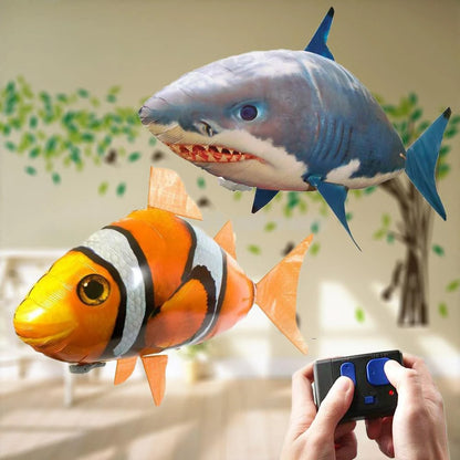 Remote Control Flying Shark & Clownfish Balloons - Ideal Gifts!