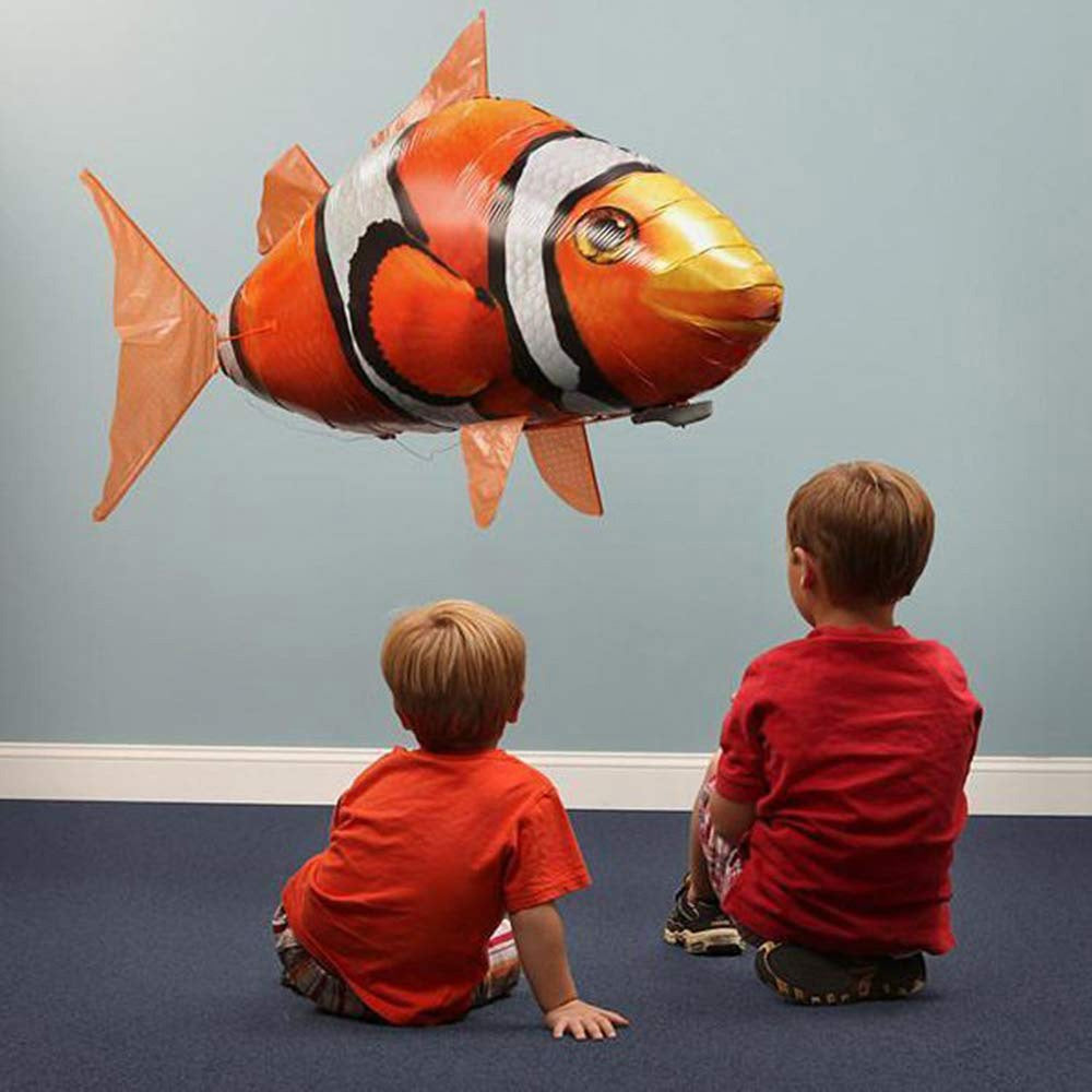 Remote Control Flying Shark & Clownfish Balloons - Ideal Gifts!