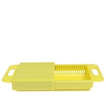 Cut & Drain Chopping Board - Drainboard Kitchen Prep with Strainer | Perfect Gift for Home Chefs
