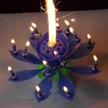Blooming Musical Flower Birthday Candle - Magic Lotus Candle