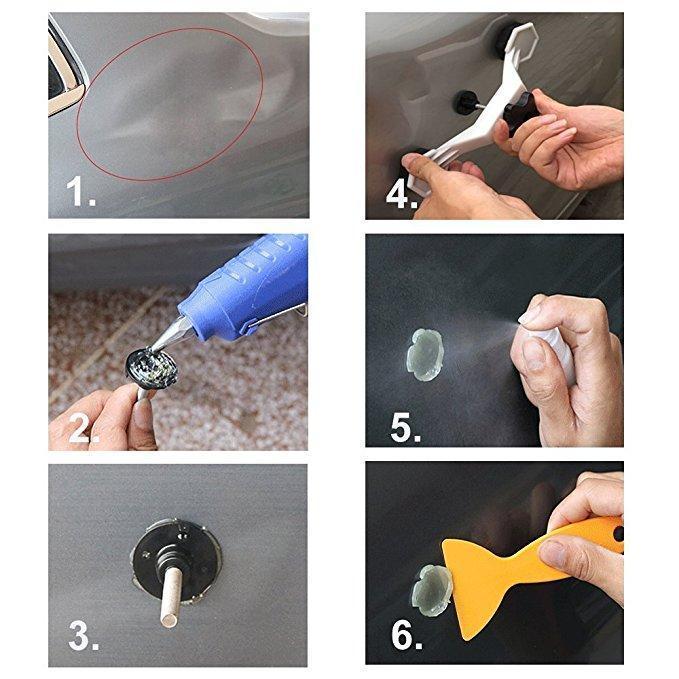 DIY Dent Removal Repair Kit - Best Dent Puller for Cars & Refrigerators