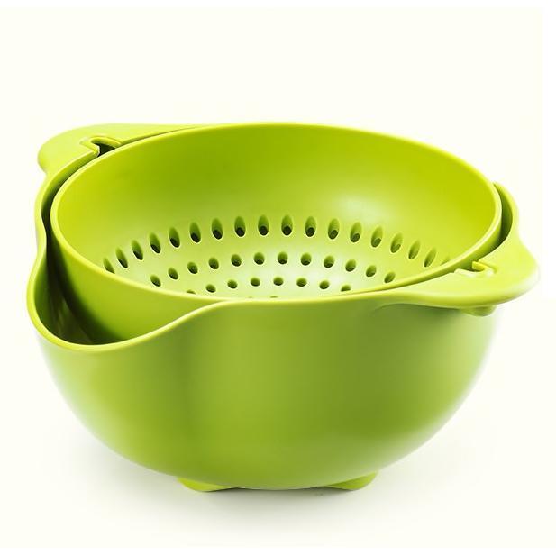 360 Colander Bowl - Double Layer Strainer & Drainer | Perfect Kitchen Gift